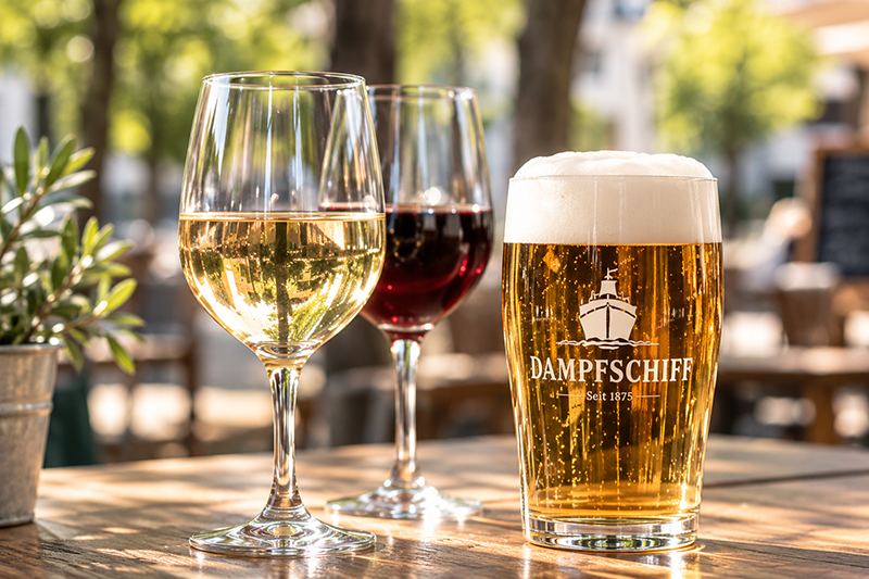 Dampfschiff: Leckere Weine und Biere vom Fass