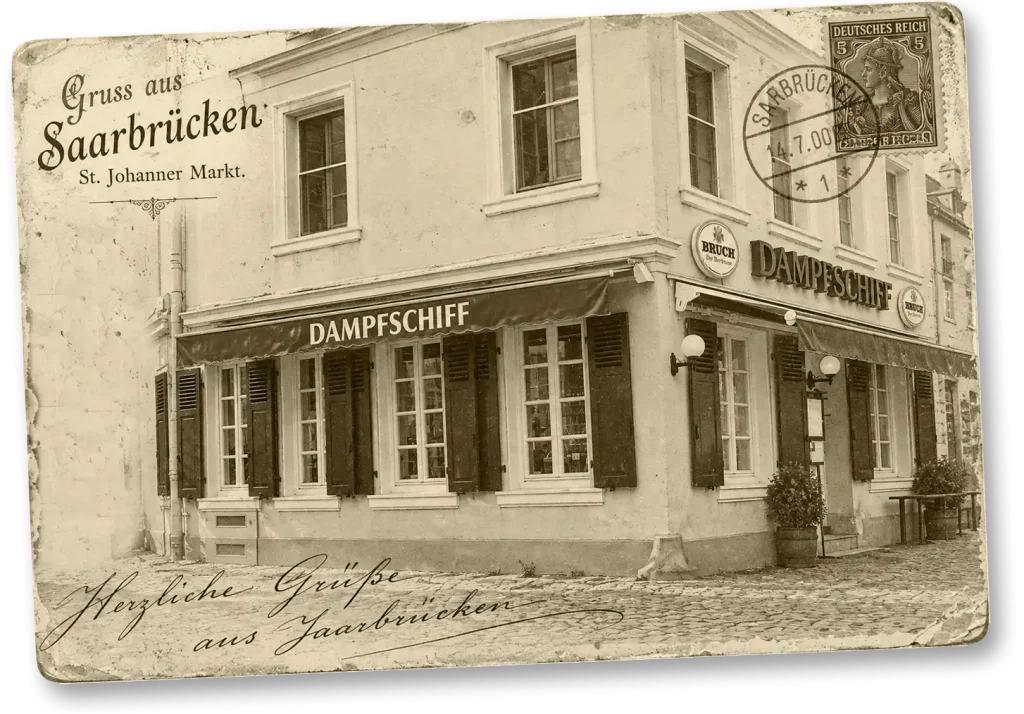 DAmpfschiff: Seit 1875 am St. Johanner Markt Saarbrücken